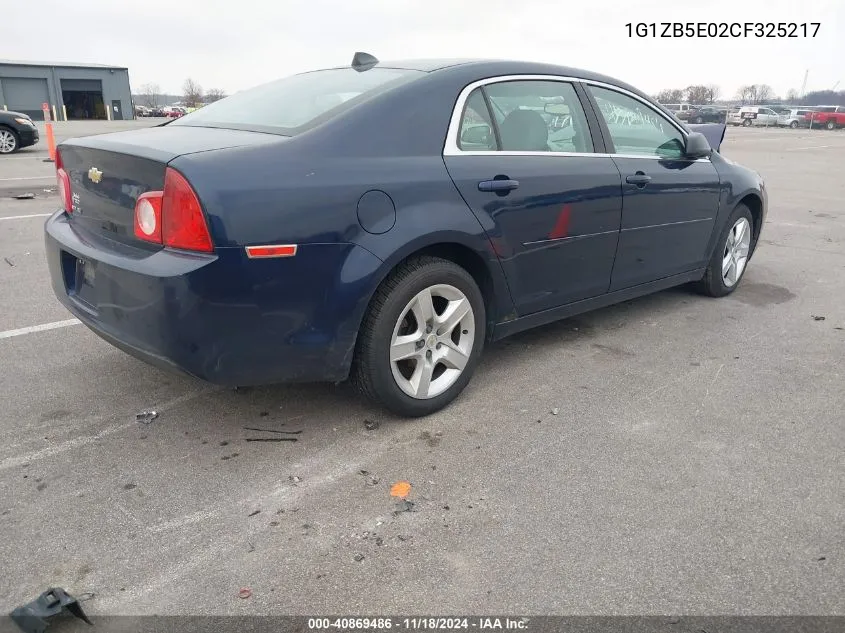 2012 Chevrolet Malibu Ls VIN: 1G1ZB5E02CF325217 Lot: 40869486