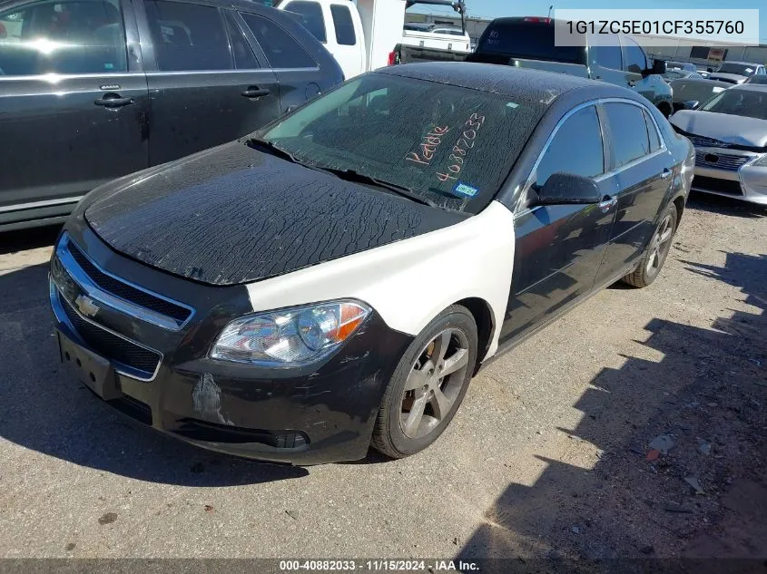 2012 Chevrolet Malibu 1Lt VIN: 1G1ZC5E01CF355760 Lot: 40882033