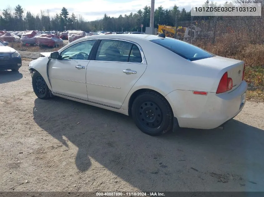 2012 Chevrolet Malibu 2Lt VIN: 1G1ZD5E03CF103120 Lot: 40887890