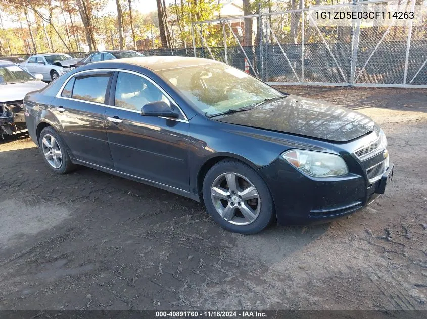 2012 Chevrolet Malibu 2Lt VIN: 1G1ZD5E03CF114263 Lot: 40891760