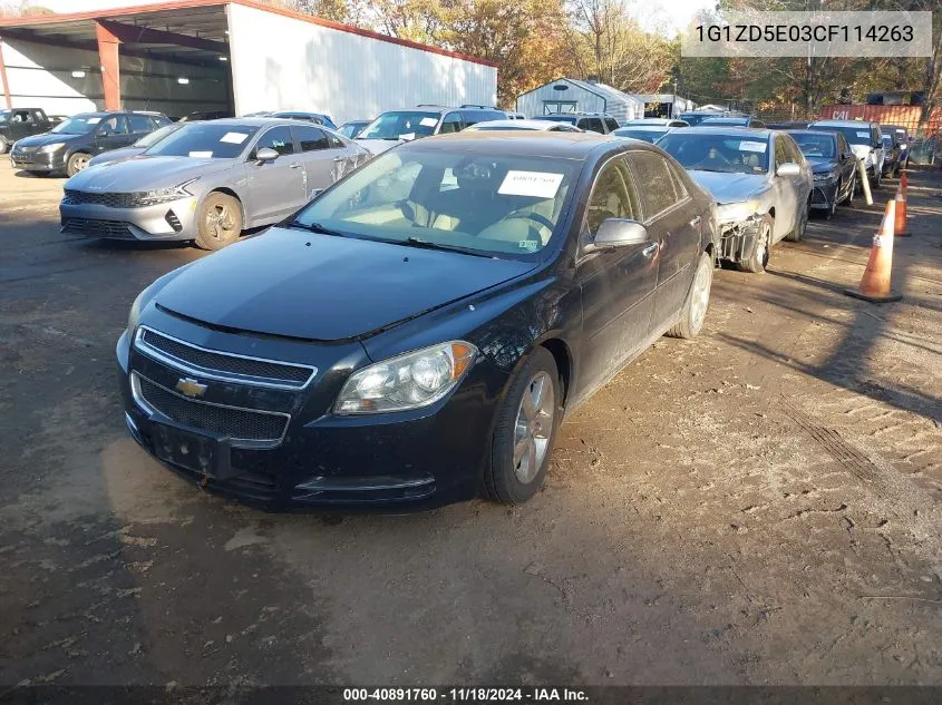 2012 Chevrolet Malibu 2Lt VIN: 1G1ZD5E03CF114263 Lot: 40891760