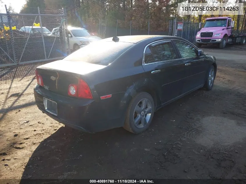 2012 Chevrolet Malibu 2Lt VIN: 1G1ZD5E03CF114263 Lot: 40891760