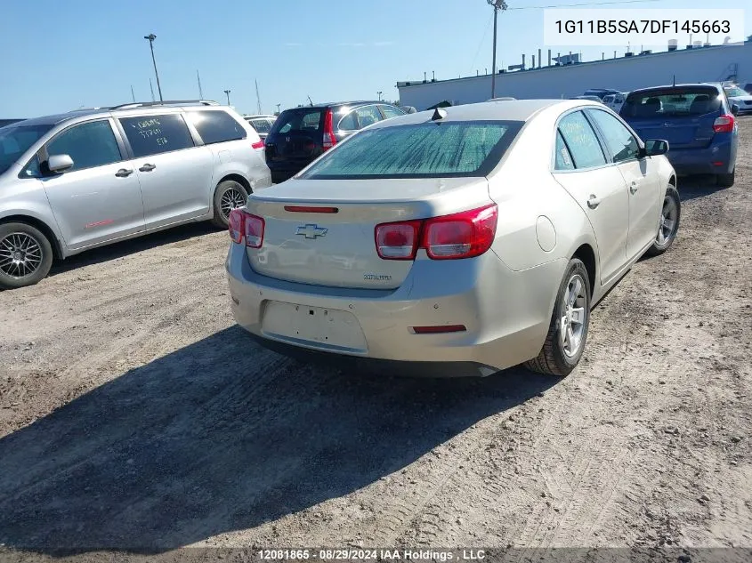 2013 Chevrolet Malibu VIN: 1G11B5SA7DF145663 Lot: 12081865