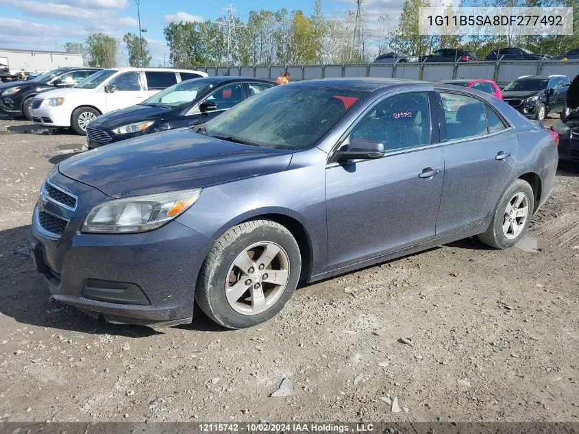 2013 Chevrolet Malibu VIN: 1G11B5SA8DF277492 Lot: 12115742