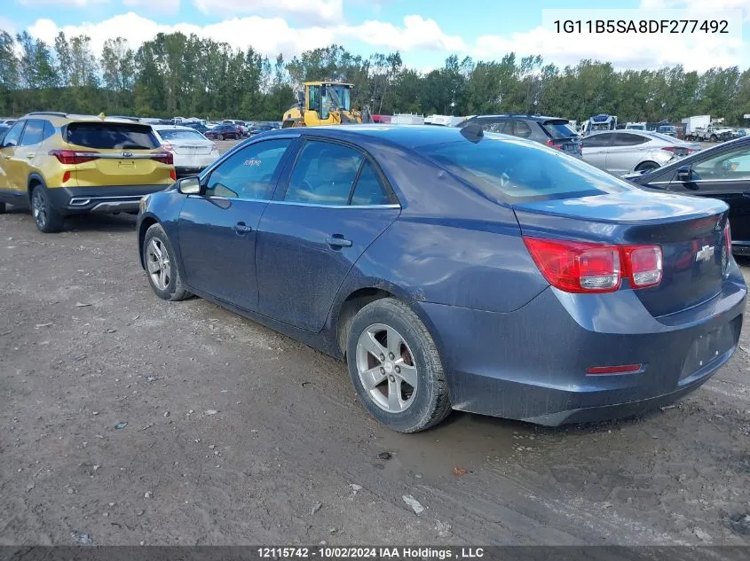 2013 Chevrolet Malibu VIN: 1G11B5SA8DF277492 Lot: 12115742