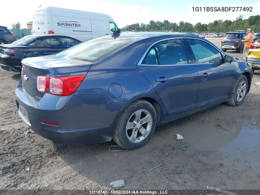 2013 Chevrolet Malibu VIN: 1G11B5SA8DF277492 Lot: 12115742