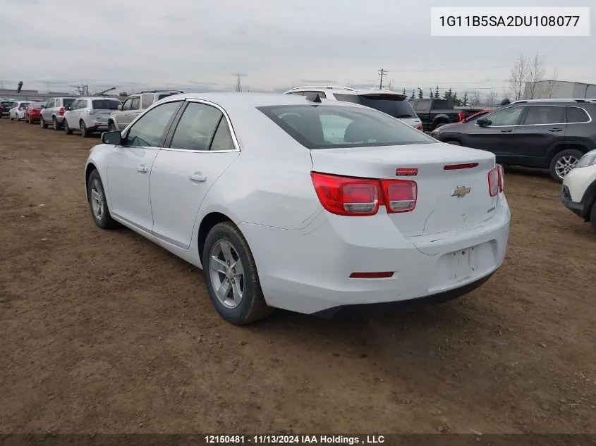 2013 Chevrolet Malibu VIN: 1G11B5SA2DU108077 Lot: 12150481