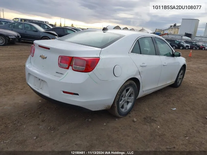 2013 Chevrolet Malibu VIN: 1G11B5SA2DU108077 Lot: 12150481