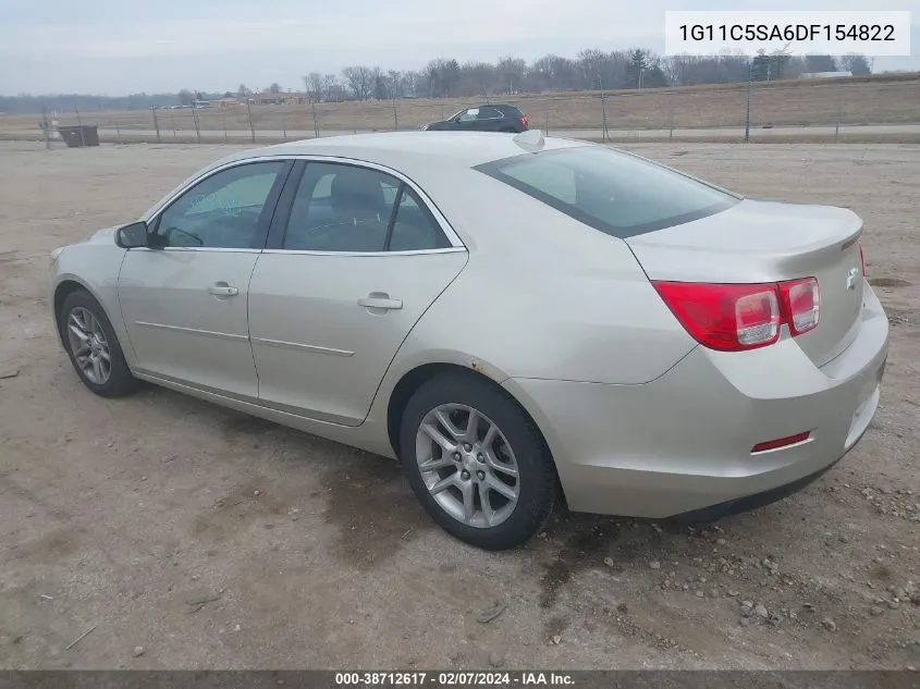 2013 Chevrolet Malibu 1Lt VIN: 1G11C5SA6DF154822 Lot: 38712617