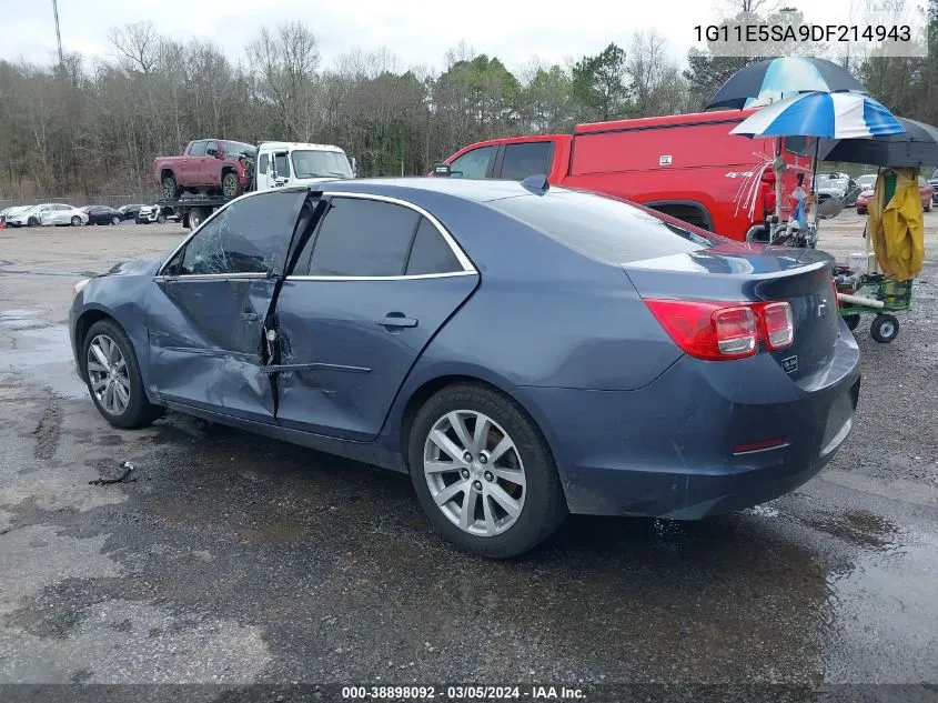 2013 Chevrolet Malibu 2Lt VIN: 1G11E5SA9DF214943 Lot: 38898092