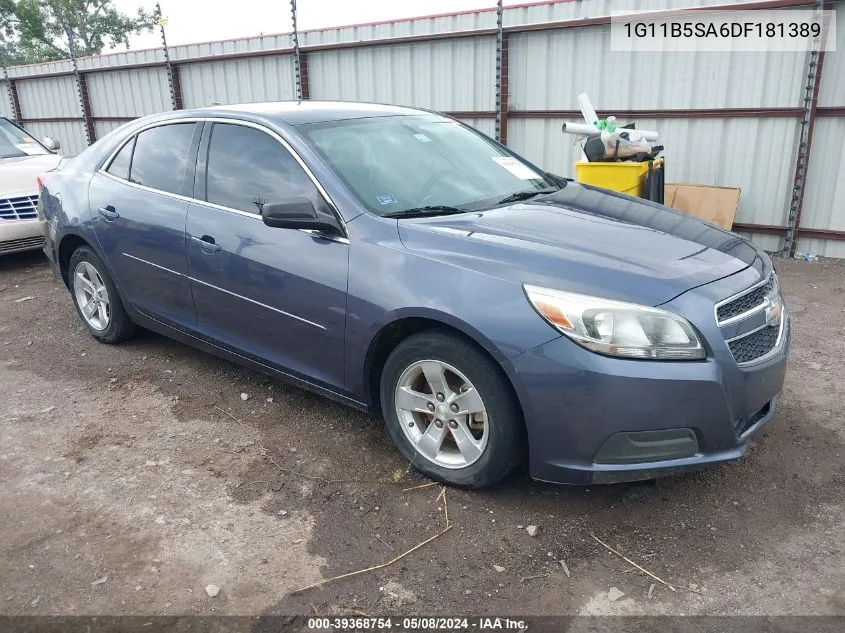 2013 Chevrolet Malibu 1Ls VIN: 1G11B5SA6DF181389 Lot: 39368754