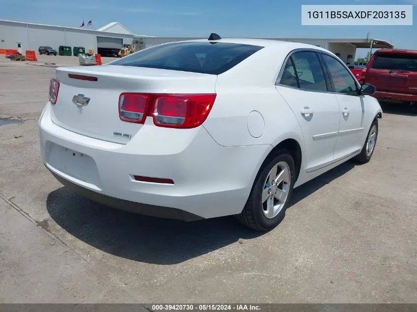 2013 Chevrolet Malibu 1Ls VIN: 1G11B5SAXDF203135 Lot: 39420730