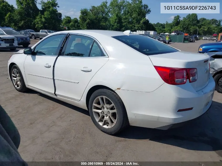 2013 Chevrolet Malibu 1Lt VIN: 1G11C5SA9DF226743 Lot: 39510969