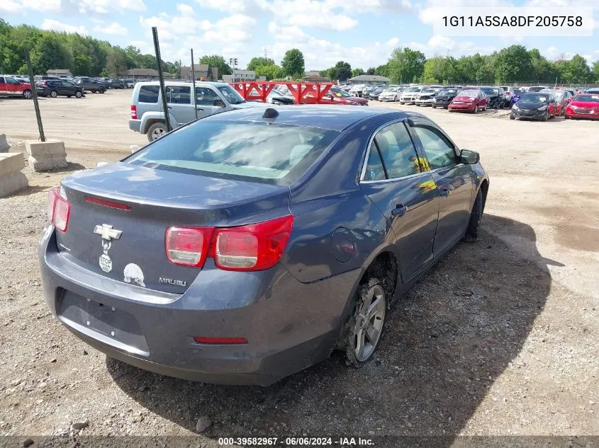 2013 Chevrolet Malibu 1Fl VIN: 1G11A5SA8DF205758 Lot: 39582967