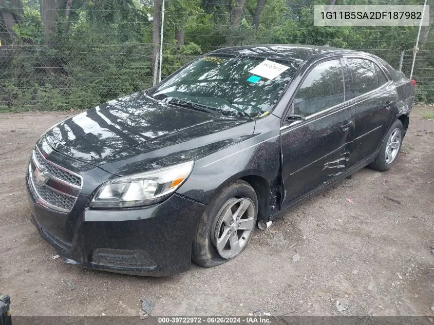 2013 Chevrolet Malibu 1Ls VIN: 1G11B5SA2DF187982 Lot: 39722972