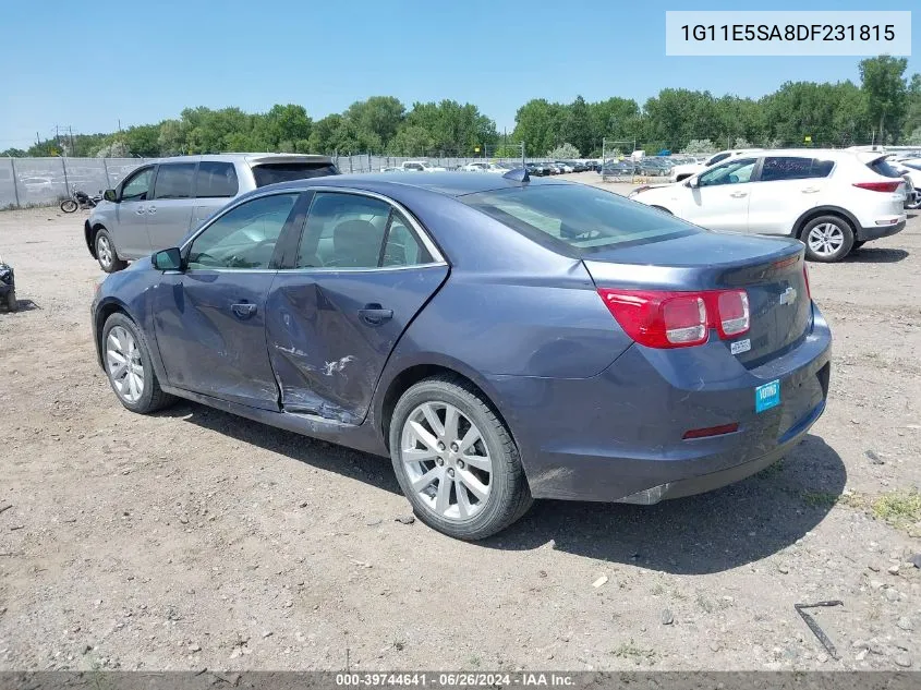 2013 Chevrolet Malibu 2Lt VIN: 1G11E5SA8DF231815 Lot: 39744641