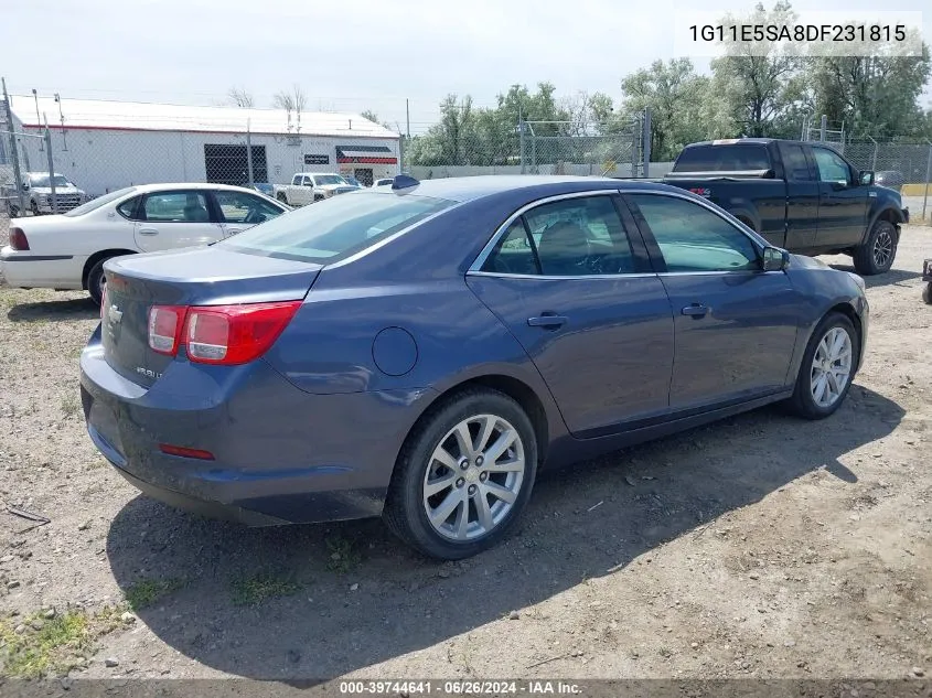 2013 Chevrolet Malibu 2Lt VIN: 1G11E5SA8DF231815 Lot: 39744641