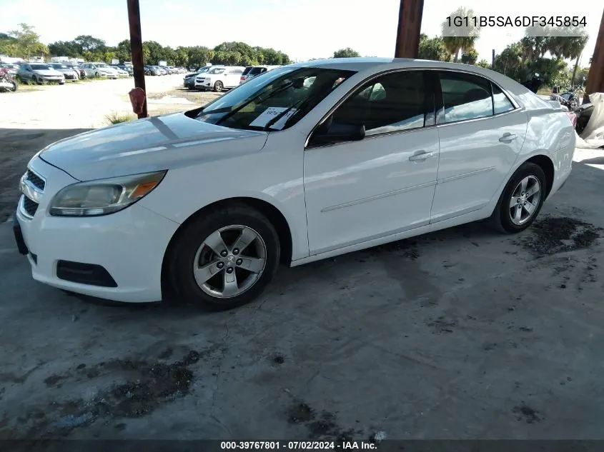 2013 Chevrolet Malibu 1Ls VIN: 1G11B5SA6DF345854 Lot: 39767801