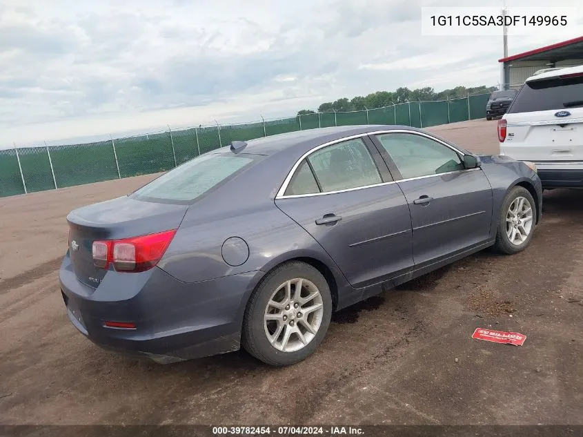 2013 Chevrolet Malibu 1Lt VIN: 1G11C5SA3DF149965 Lot: 39782454