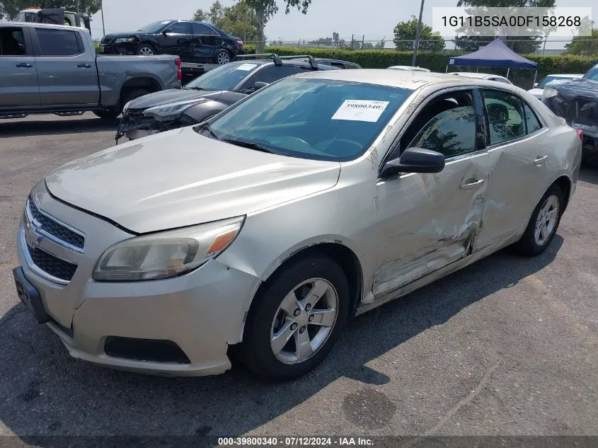 2013 Chevrolet Malibu 1Ls VIN: 1G11B5SA0DF158268 Lot: 39800340