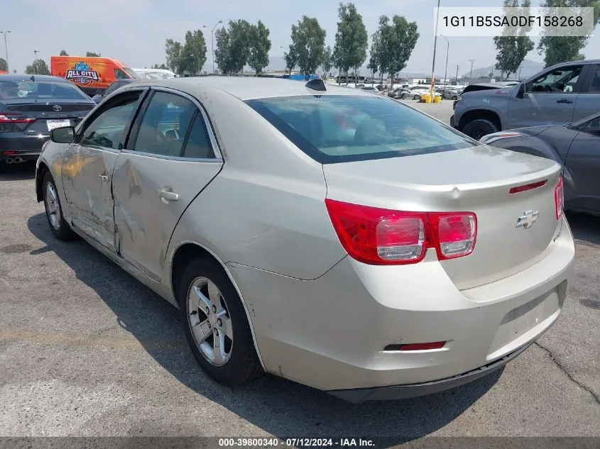 2013 Chevrolet Malibu 1Ls VIN: 1G11B5SA0DF158268 Lot: 39800340