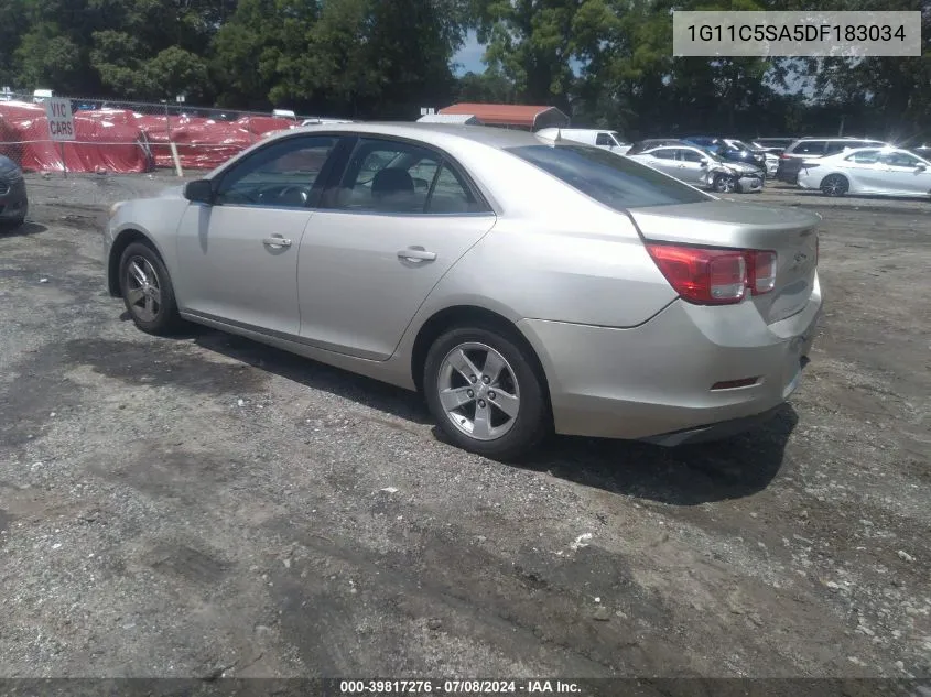 2013 Chevrolet Malibu 1Lt VIN: 1G11C5SA5DF183034 Lot: 39817276