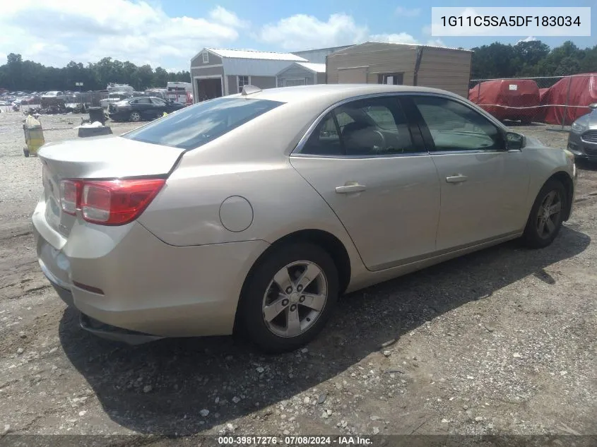 2013 Chevrolet Malibu 1Lt VIN: 1G11C5SA5DF183034 Lot: 39817276