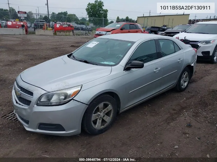 2013 Chevrolet Malibu 1Ls VIN: 1G11B5SA2DF130911 Lot: 39848794