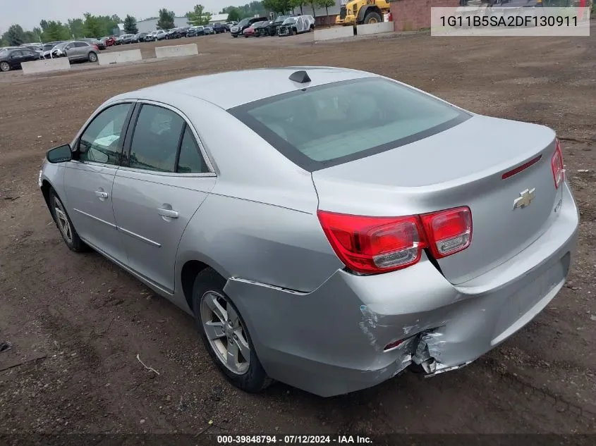 2013 Chevrolet Malibu 1Ls VIN: 1G11B5SA2DF130911 Lot: 39848794