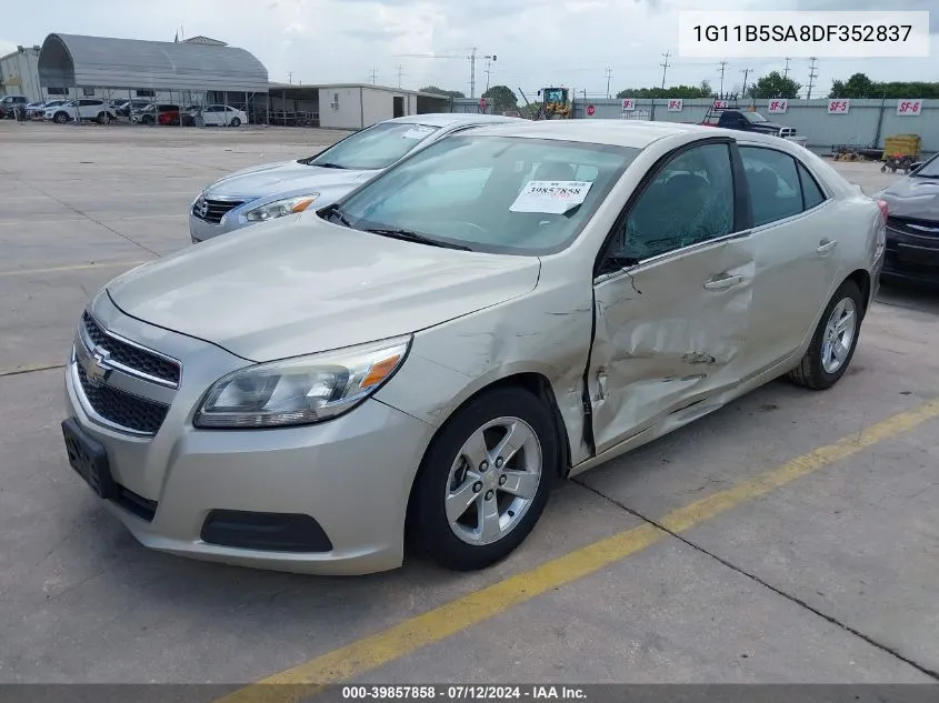 2013 Chevrolet Malibu 1Ls VIN: 1G11B5SA8DF352837 Lot: 39857858