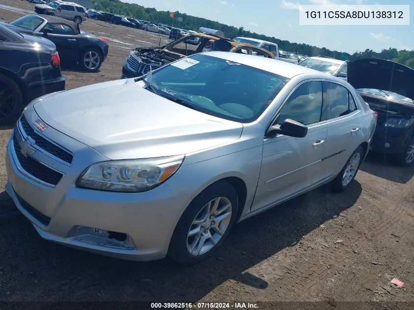 2013 Chevrolet Malibu 1Lt VIN: 1G11C5SA8DU138312 Lot: 39862516