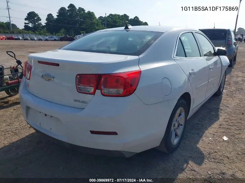 2013 Chevrolet Malibu 1Ls VIN: 1G11B5SA1DF175869 Lot: 39869972