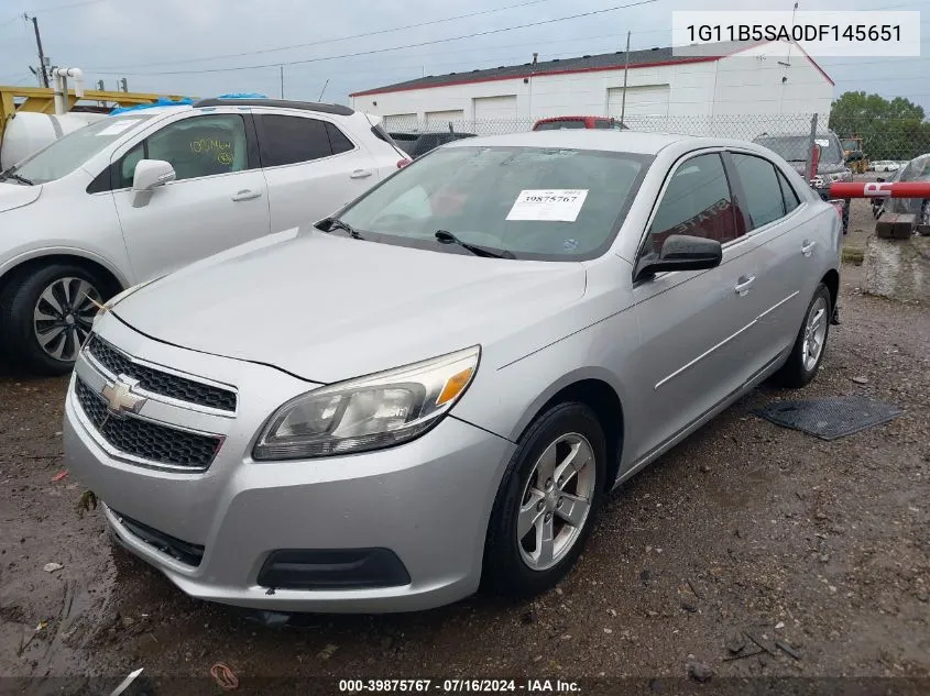 2013 Chevrolet Malibu 1Ls VIN: 1G11B5SA0DF145651 Lot: 39875767