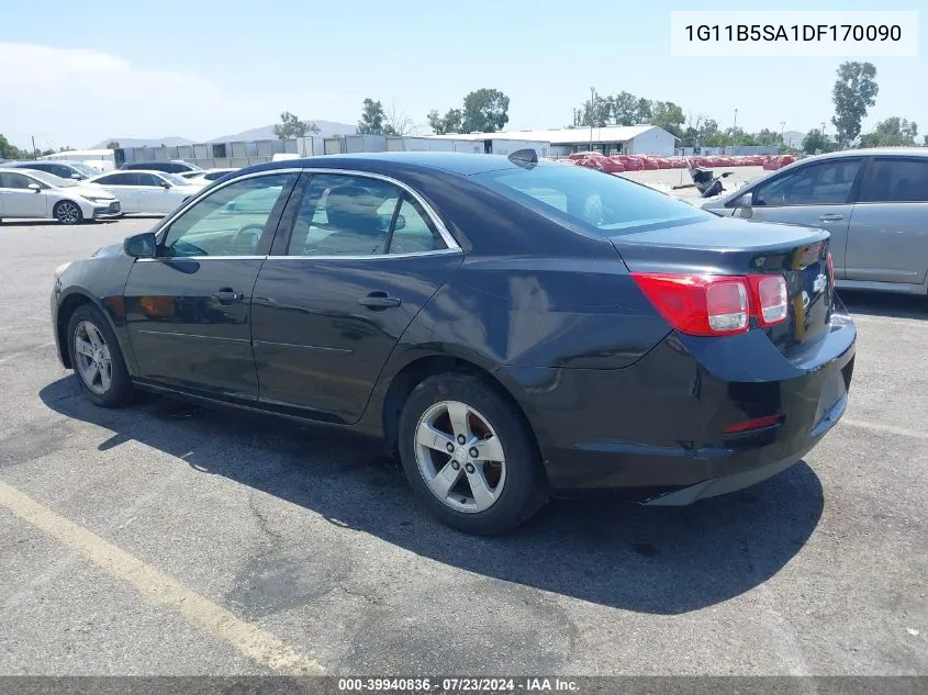 2013 Chevrolet Malibu 1Ls VIN: 1G11B5SA1DF170090 Lot: 39940836