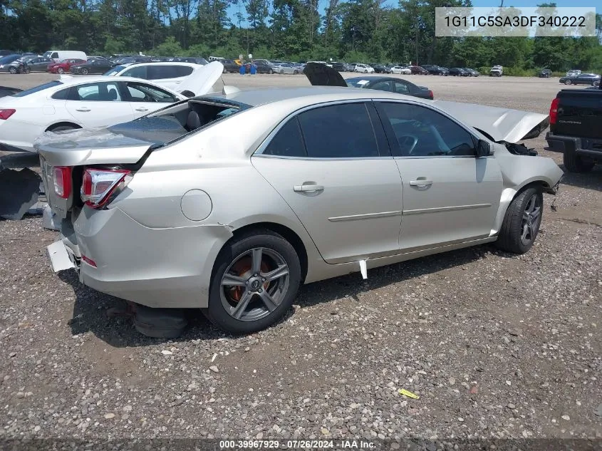 2013 Chevrolet Malibu 1Lt VIN: 1G11C5SA3DF340222 Lot: 39967929