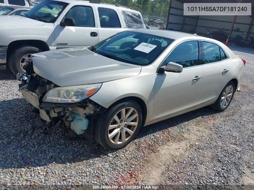 2013 Chevrolet Malibu 1Lz VIN: 1G11H5SA7DF181240 Lot: 39986389