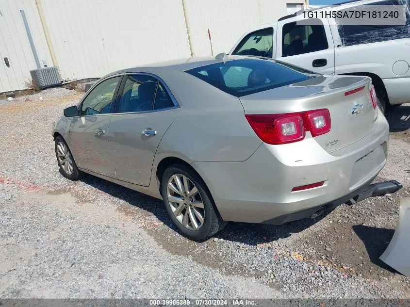 2013 Chevrolet Malibu 1Lz VIN: 1G11H5SA7DF181240 Lot: 39986389