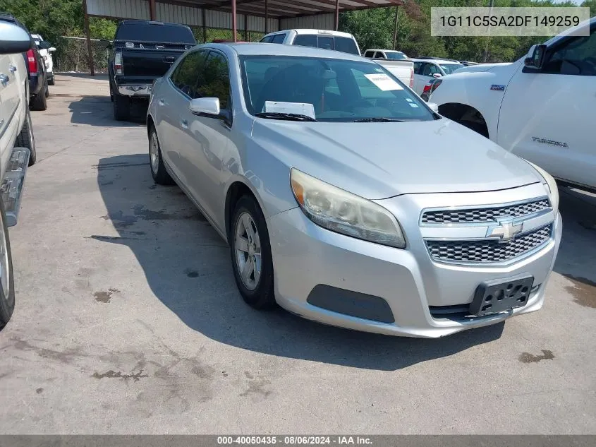 2013 Chevrolet Malibu 1Lt VIN: 1G11C5SA2DF149259 Lot: 40050435