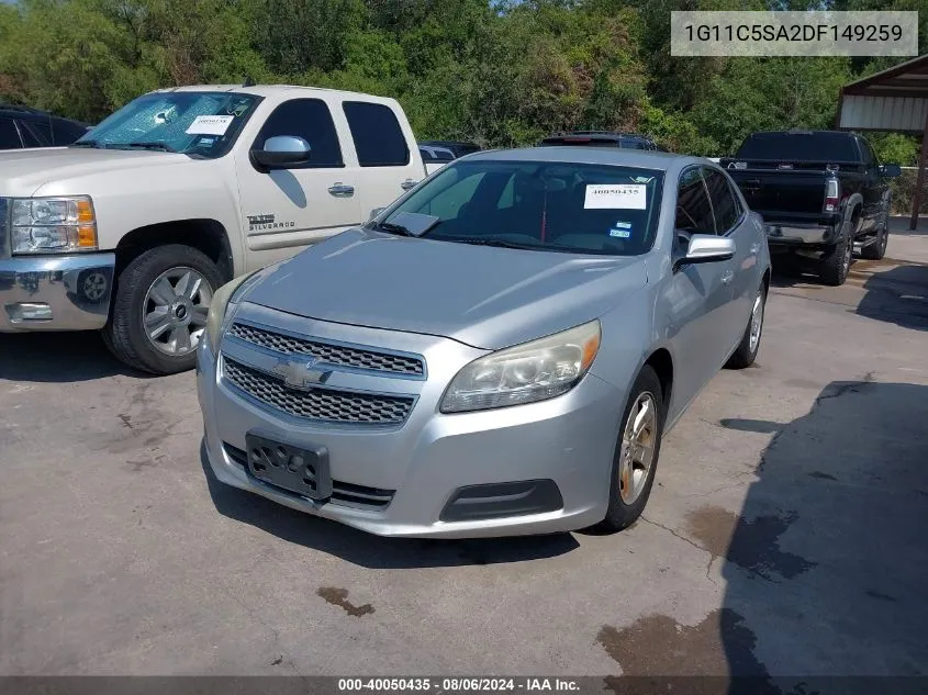 2013 Chevrolet Malibu 1Lt VIN: 1G11C5SA2DF149259 Lot: 40050435