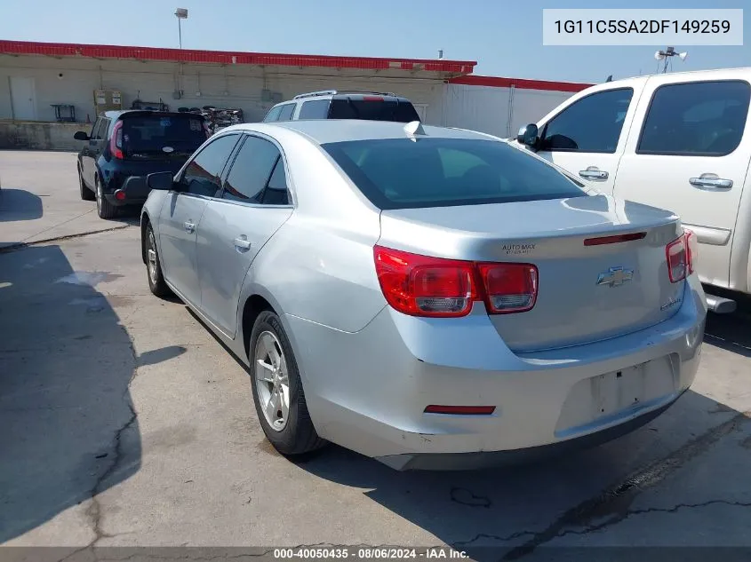 2013 Chevrolet Malibu 1Lt VIN: 1G11C5SA2DF149259 Lot: 40050435