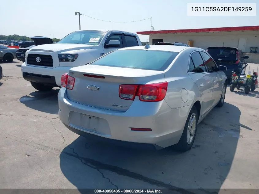 2013 Chevrolet Malibu 1Lt VIN: 1G11C5SA2DF149259 Lot: 40050435