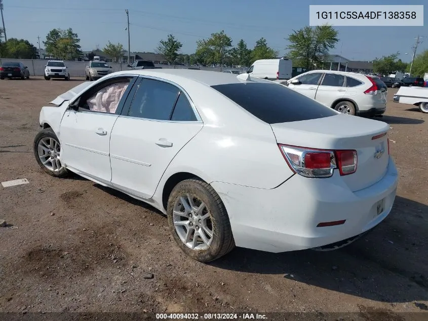 2013 Chevrolet Malibu 1Lt VIN: 1G11C5SA4DF138358 Lot: 40094032