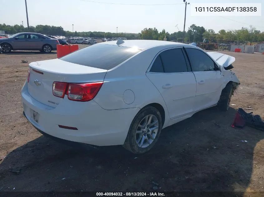 2013 Chevrolet Malibu 1Lt VIN: 1G11C5SA4DF138358 Lot: 40094032