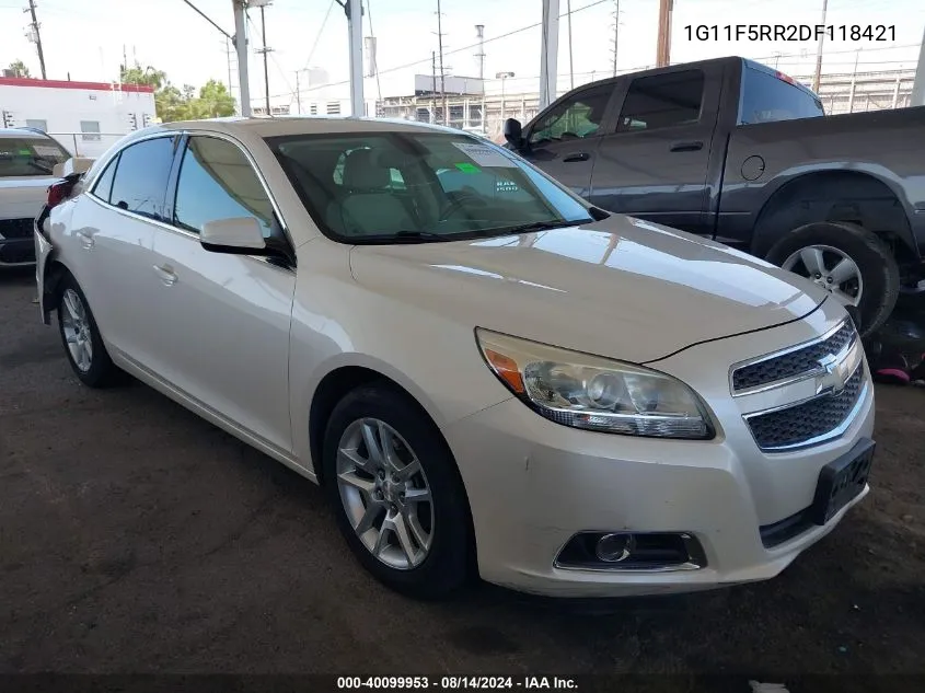 2013 Chevrolet Malibu Eco Premium Audio VIN: 1G11F5RR2DF118421 Lot: 40099953