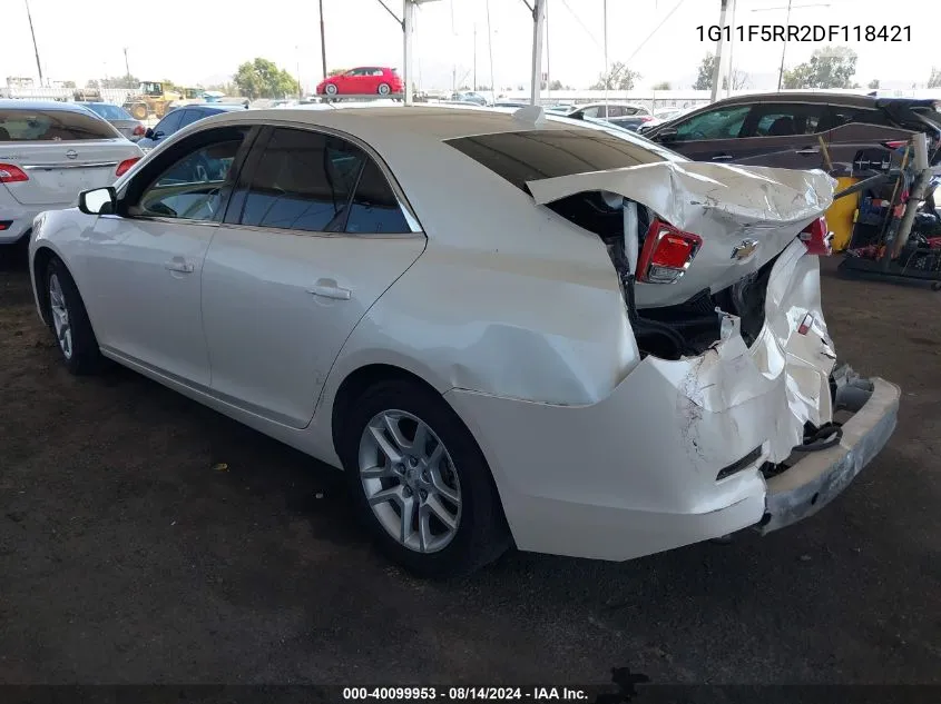 2013 Chevrolet Malibu Eco Premium Audio VIN: 1G11F5RR2DF118421 Lot: 40099953