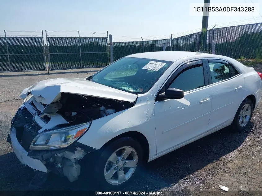 2013 Chevrolet Malibu 1Ls VIN: 1G11B5SA0DF343288 Lot: 40100117