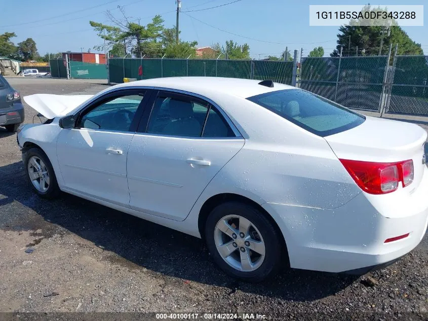 2013 Chevrolet Malibu 1Ls VIN: 1G11B5SA0DF343288 Lot: 40100117