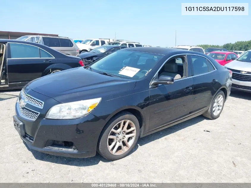 2013 Chevrolet Malibu 1Lt VIN: 1G11C5SA2DU117598 Lot: 40129468