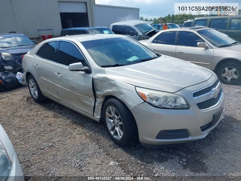 2013 Chevrolet Malibu 1Lt VIN: 1G11C5SA2DF259826 Lot: 40132027