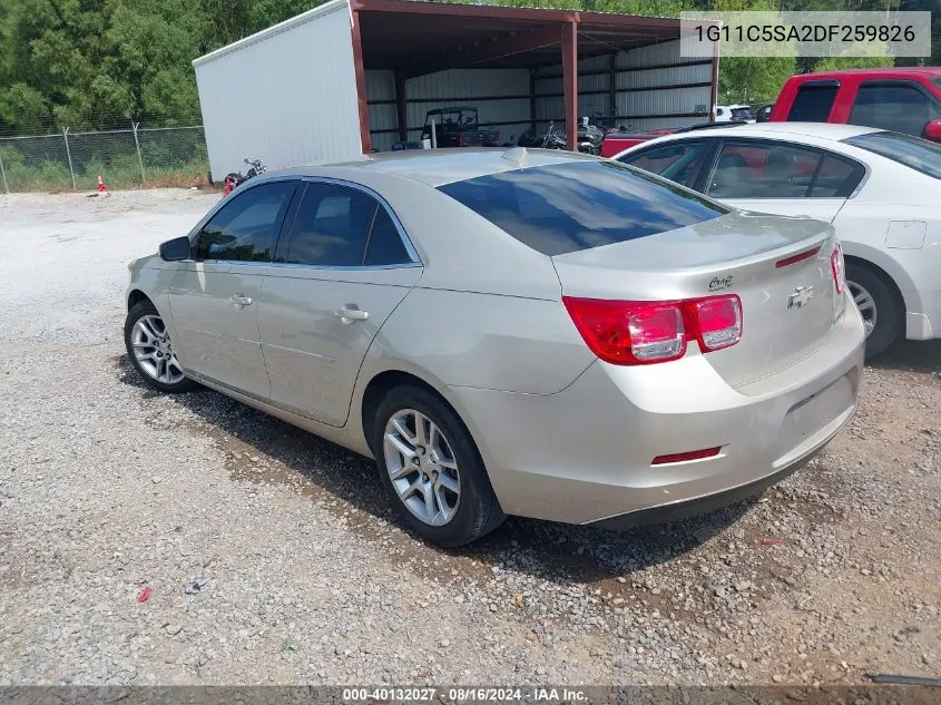 2013 Chevrolet Malibu 1Lt VIN: 1G11C5SA2DF259826 Lot: 40132027